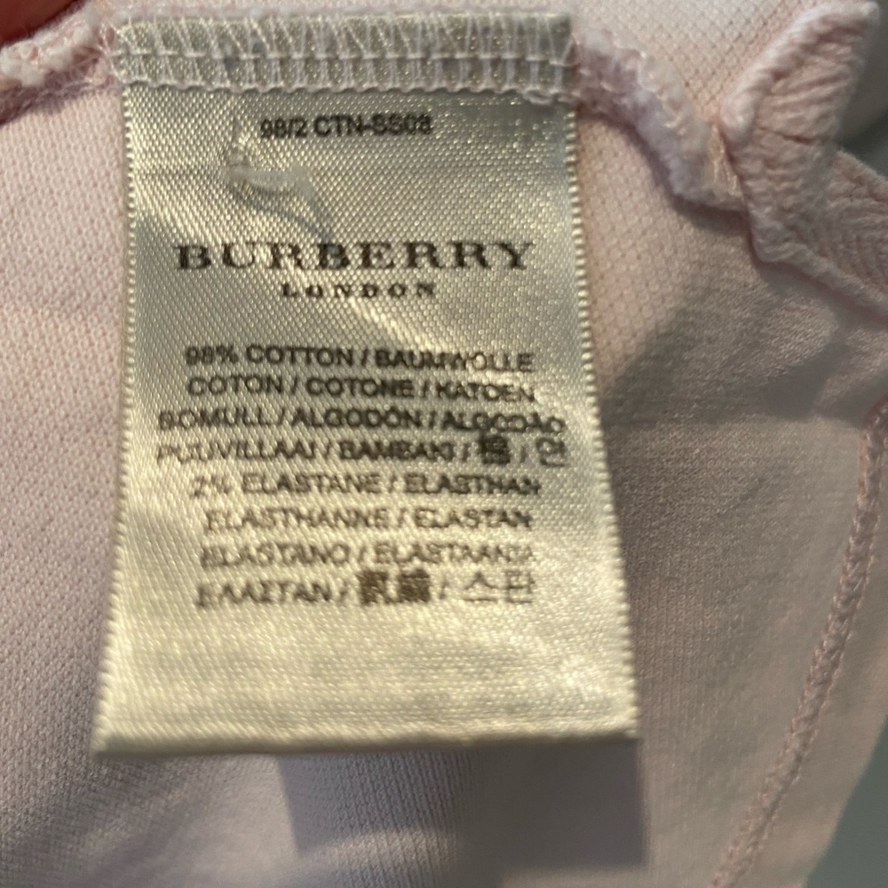 Burberry Baby Pink Polo Blouse - Picture 3 of 3